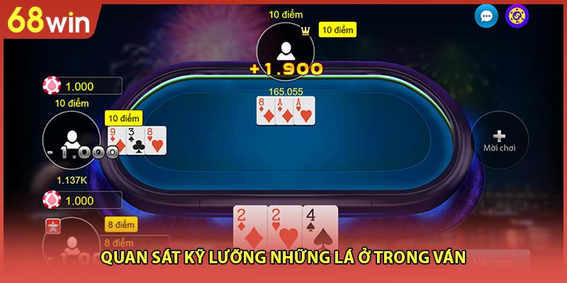 Quan sát kỹ lưỡng những lá ở trong ván
